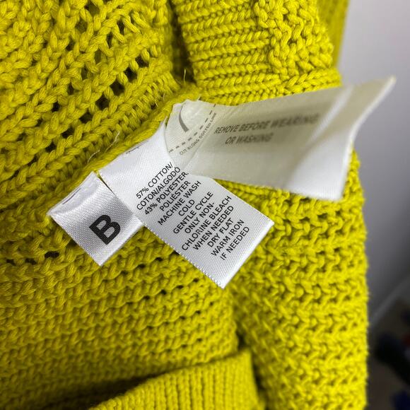 NEW Ann Taylor LOFT yellow knit sweater - Picture 7 of 7